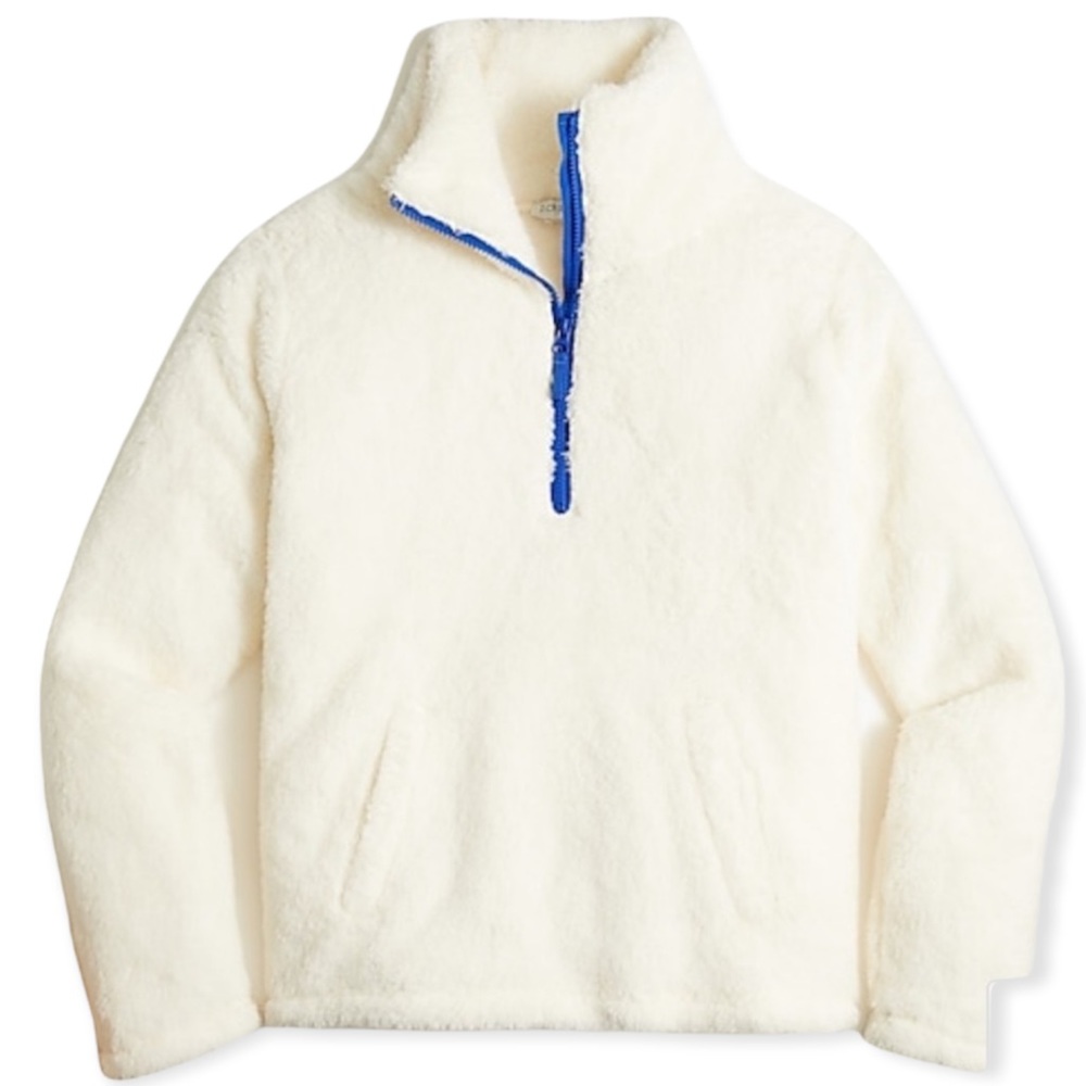 JCREW SNOW SHERPA PULLOVER